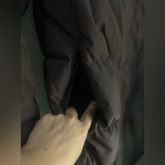 LL Bean Women M Long Goose Down Parka Brown Winter Cold Weather Jacket NO Hood - Picture 11 of 13